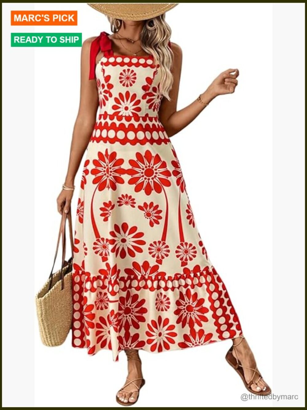 Sleeveless Floral Cami Maxi Dress with Tie Shoulders